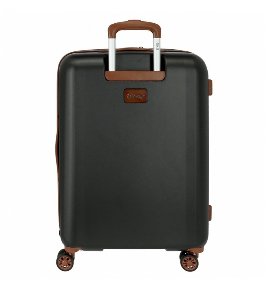 Conjunto de malas El Potro El Potro Ocuri Cinza - 40x55x20cm/49x70x28cm -