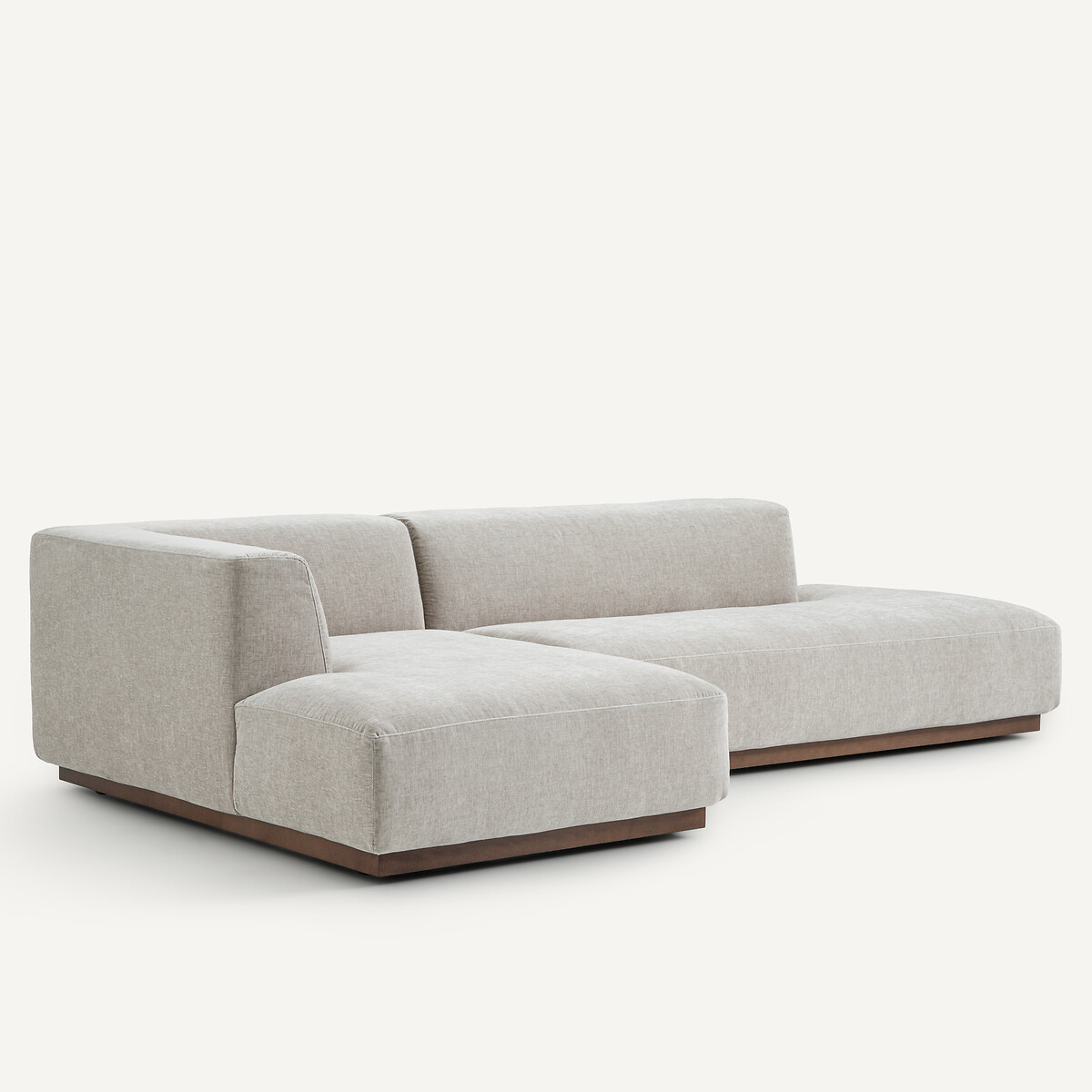 AM.PM<br>Sofá de canto esquerdo XL em veludo chenille, Jacopo