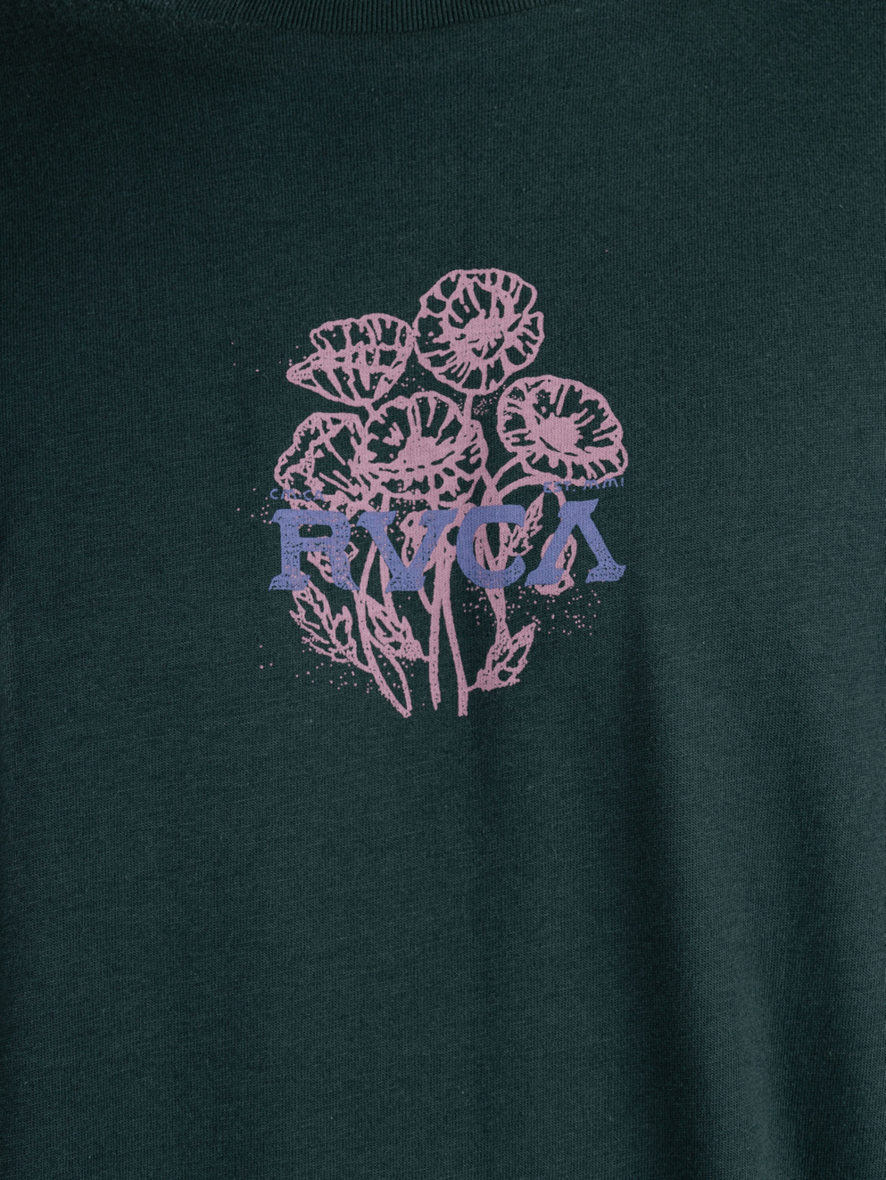 RVCA Poppies T-Shirt hunter green