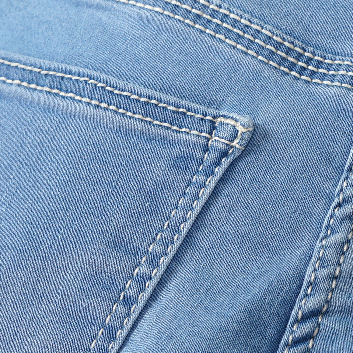 Yigga Mädchen Skinny-Jeans mit verstellbarem Bund hellblau