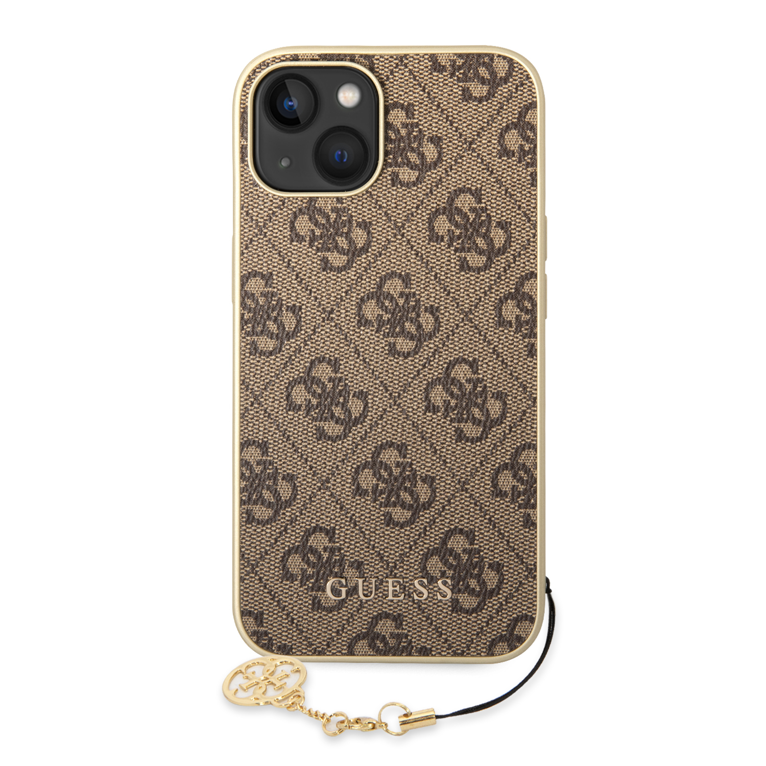 iPhone 14 Charms Hardcase Hülle (GUHCP14SGF4GBR) - Braun