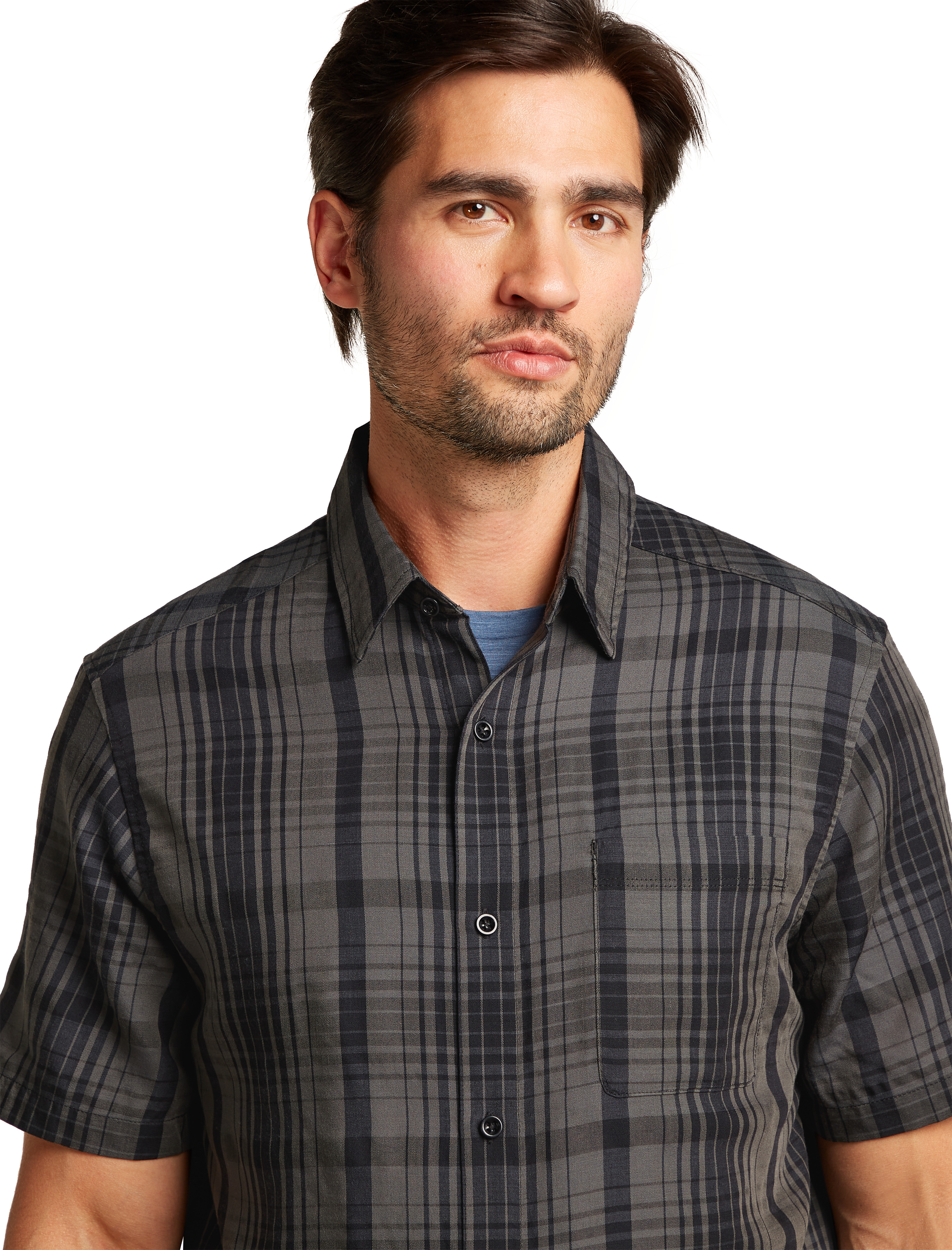 M Merino 125 Cool-Lite Steveston SS Shirt Plaid