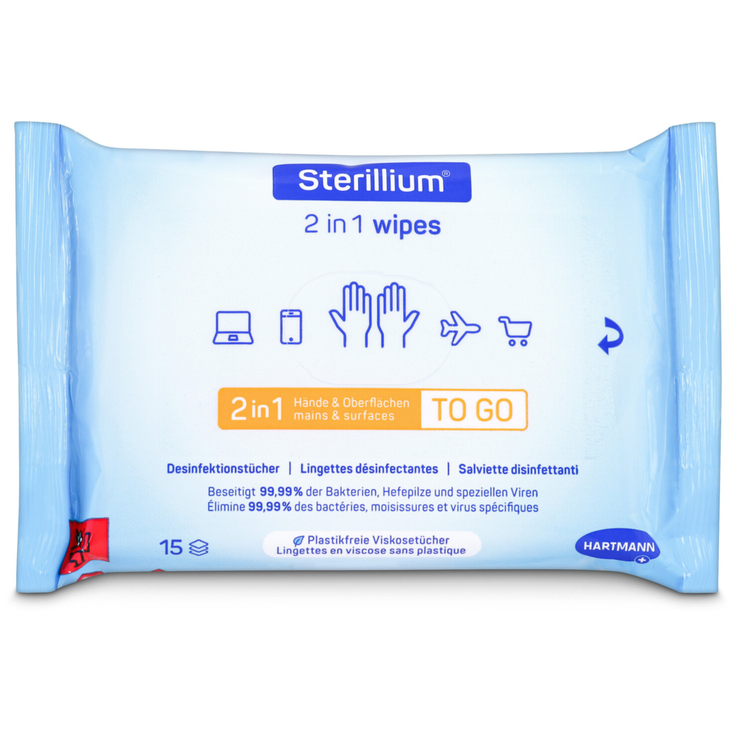Sterillium 2in1 wipes 15 Stück