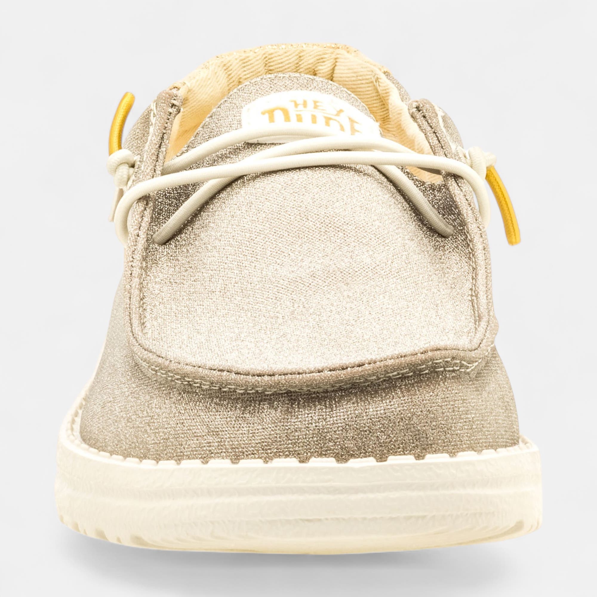 Baskets en toile Femme or