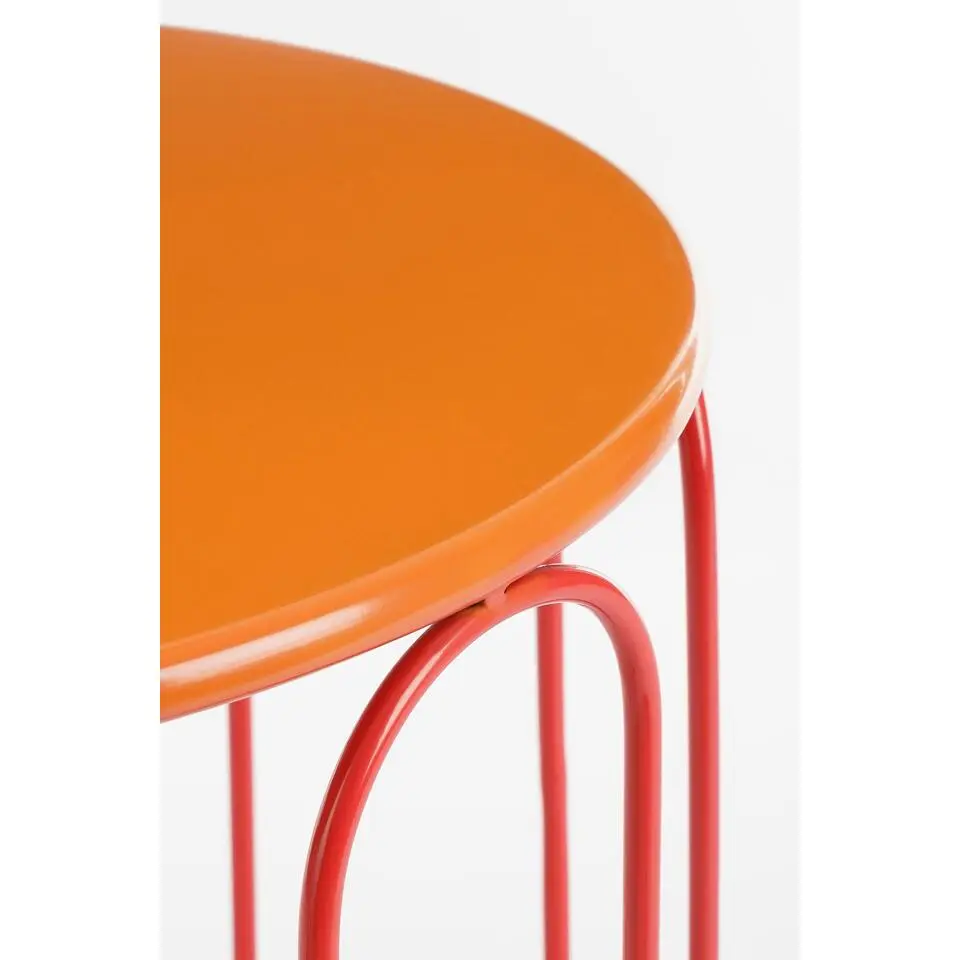 Mica Decorations Dione Bijzettafel - Set van 2 - H40 x Ø46 cm - Metaal