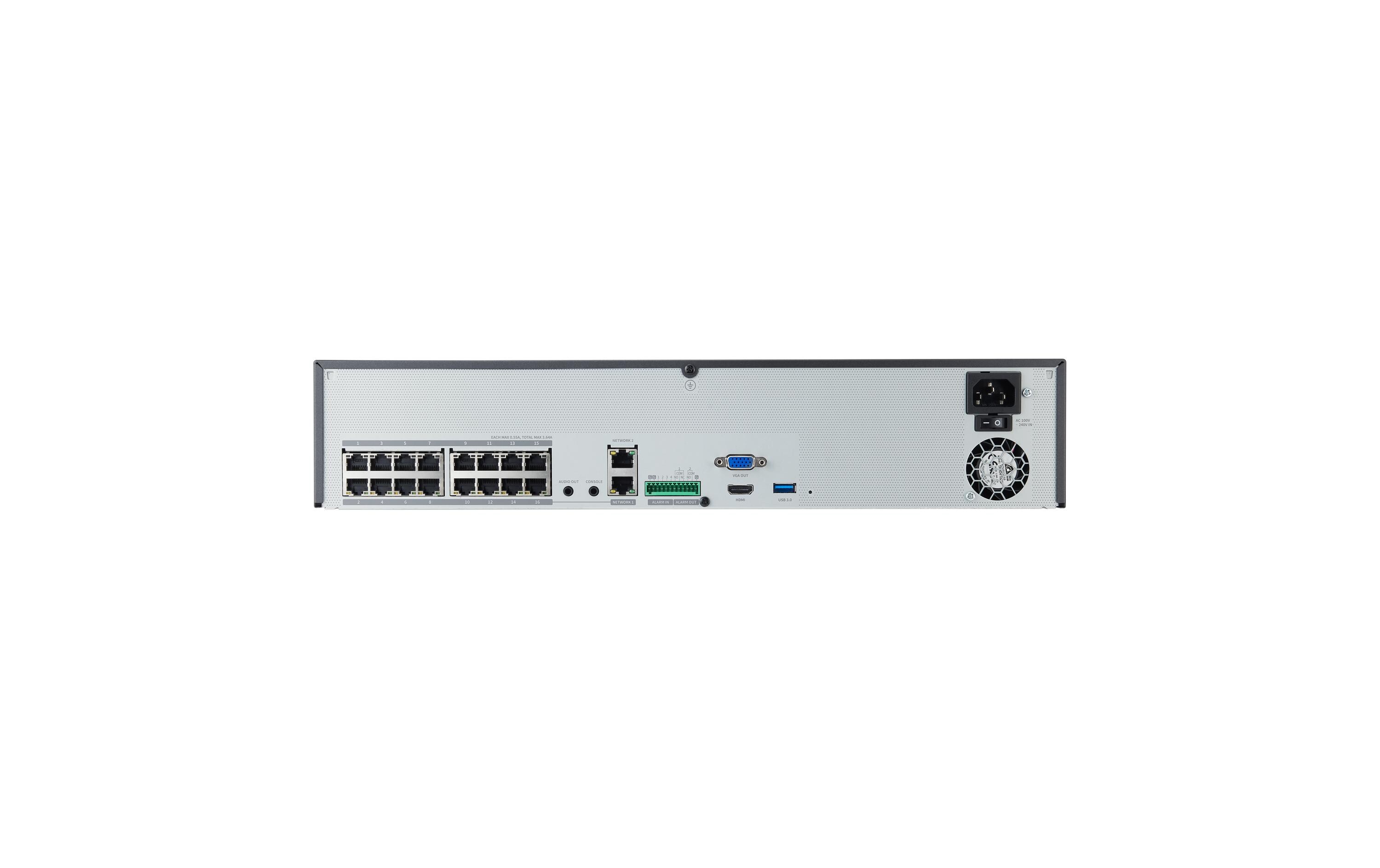Netzwerkrekorder XRN-1620SB1 6 TB, 16 Kanal<br>16 Kanal PoE Netzwerkrekorder