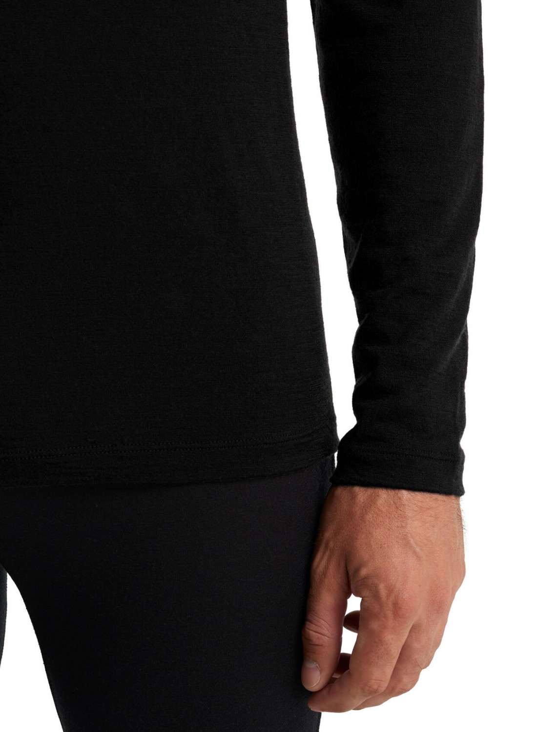 Icebreaker Herren-Langarmshirt 200 Oasis LS Crewe Black