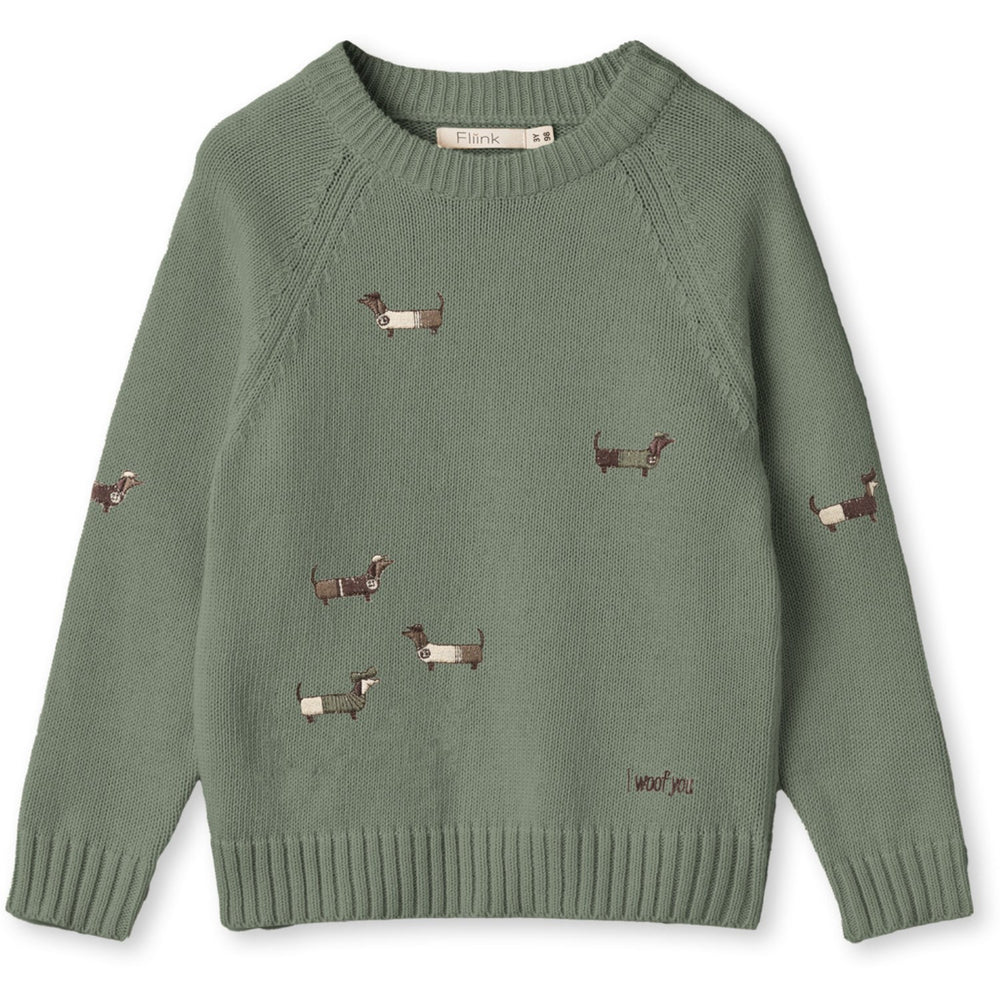 Køb Fliink Hedge Green Mahdi Dog Pullover