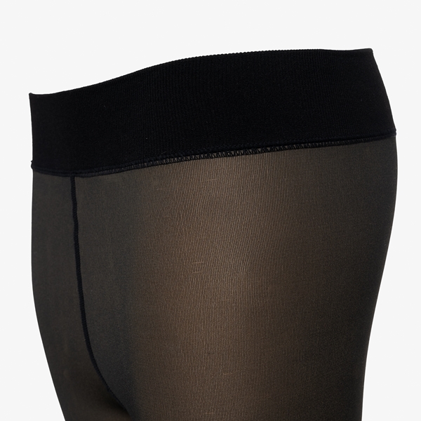 Dames fleece panty zwart