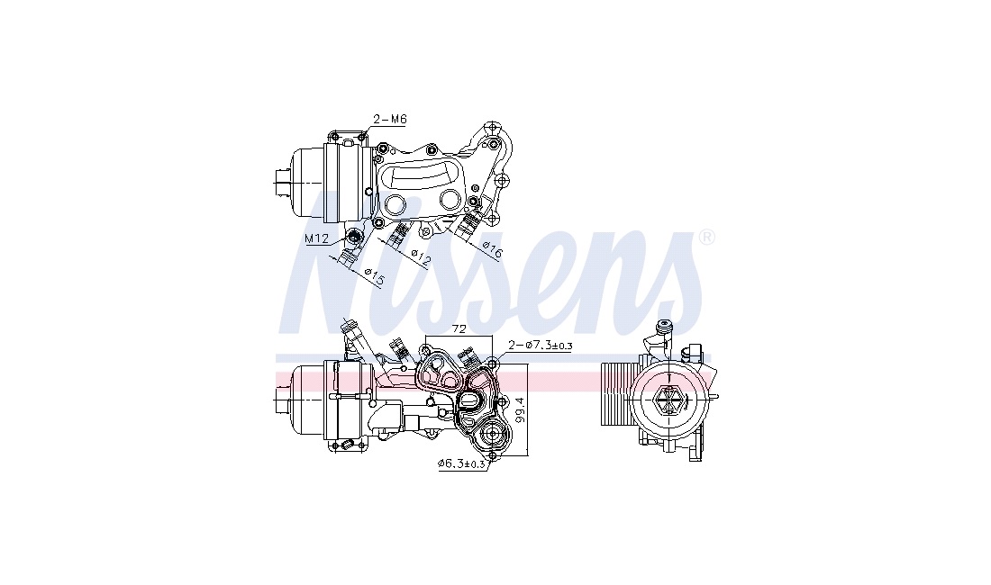 Oliekøler, motor