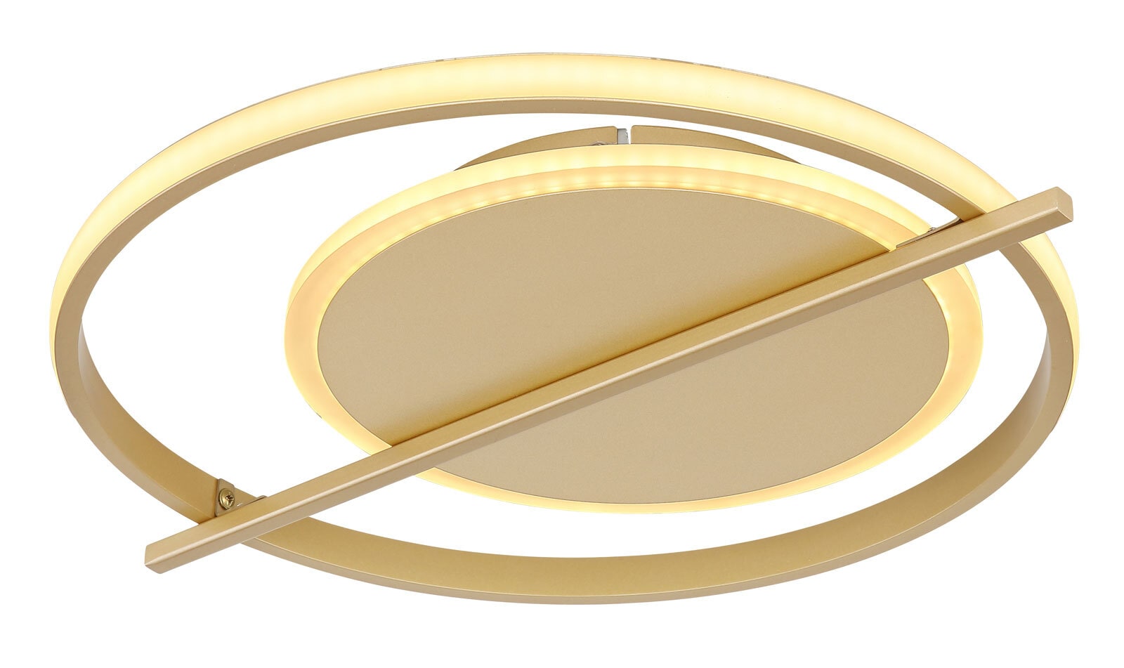 GLOBO LED Deckenlampe REBALL 37 cm goldfarbig