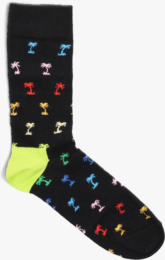 HAPPY SOCKS zwarte happy socks sokken palm