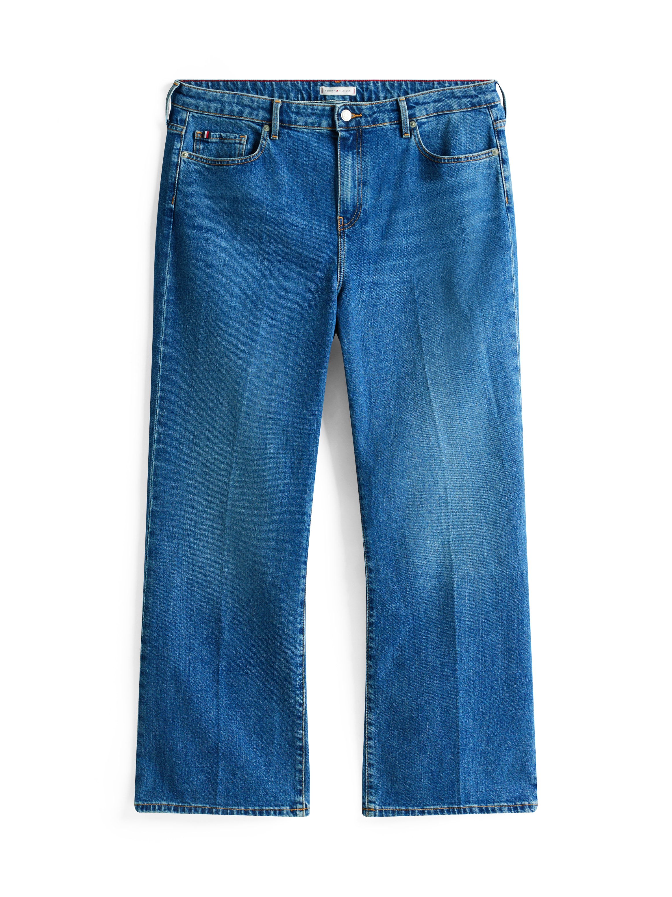 Tommy Hilfiger Curve Bootcut-Jeans »CRV DNM FLO BOOTCUT RW«