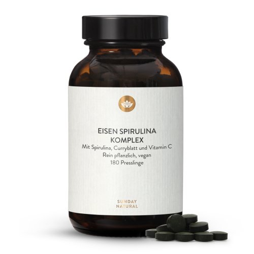 Sunday Natural Products  Spirulina Eisen Presslinge