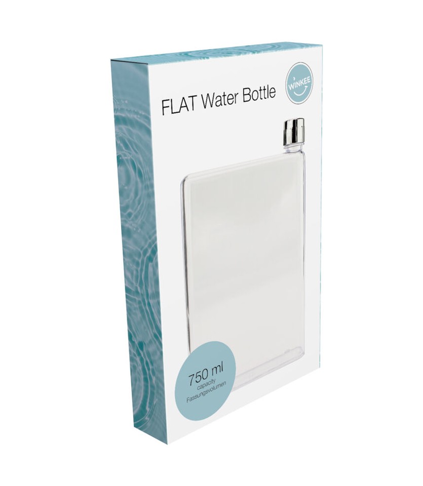 Winkee - Vandflaske - FLAT - 3.5 cm deep