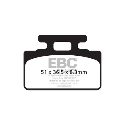 Plaquettes de freins EBC Organique arrière