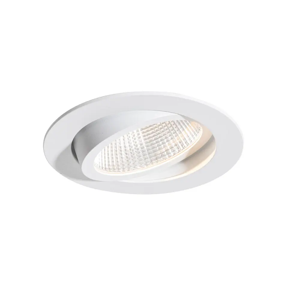 Qazqa professional inbouwspots gaius wit geïntegreerde led
