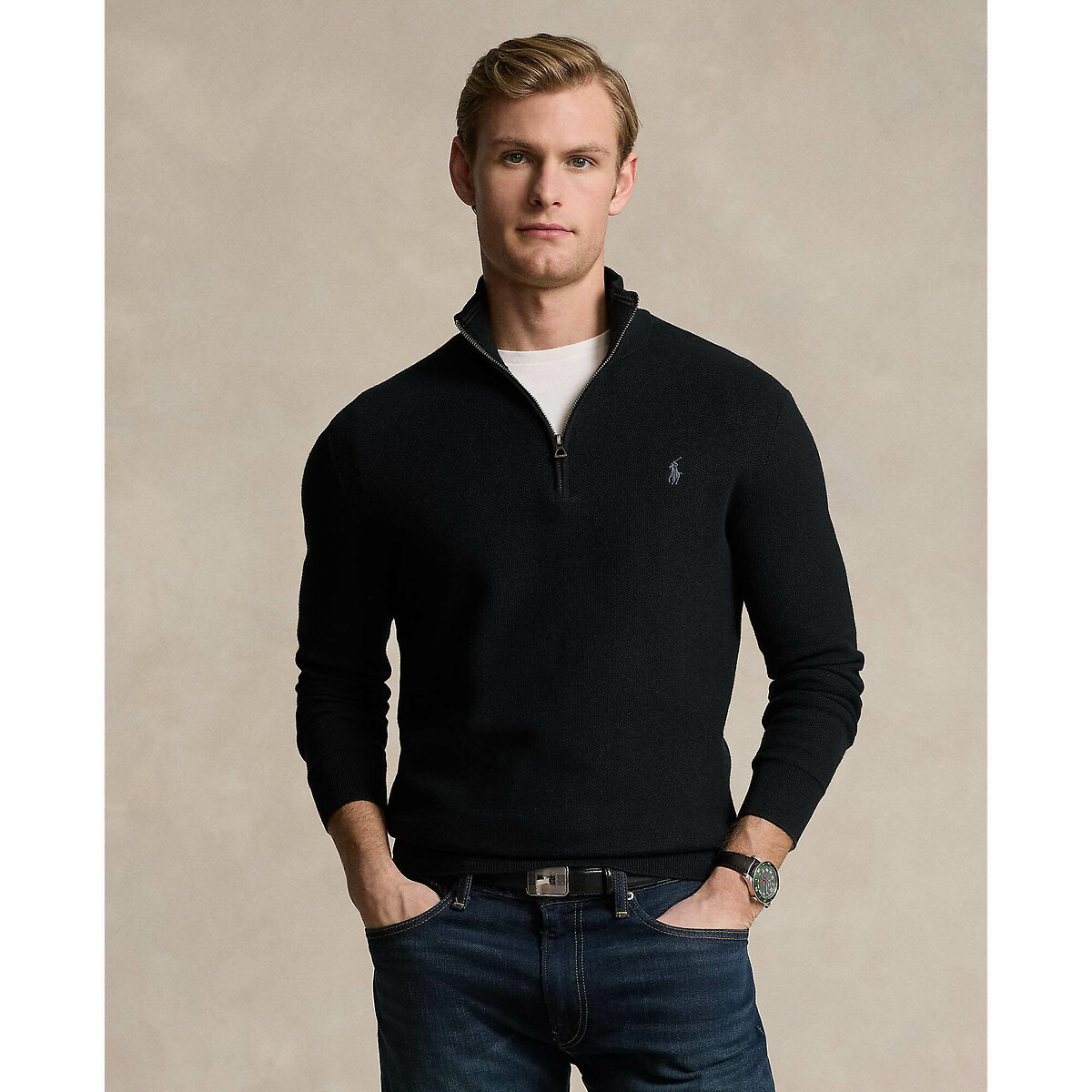 POLO RALPH LAUREN<br>Suéter com gola de marinheiro
