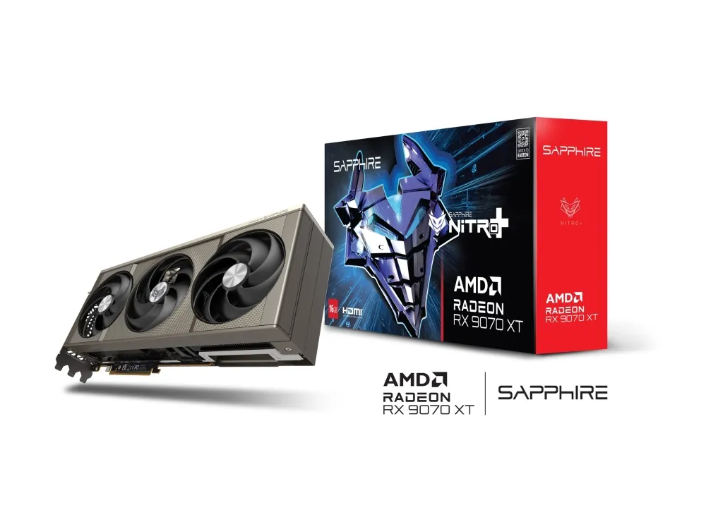 Sapphire NITRO  RX 9070 XT - Grafikkort - Radeon RX 9070 XT - 16 GB GDDR6 - PCIe 5.0 x16 - 2 x DisplayPort, 2 x HDMI