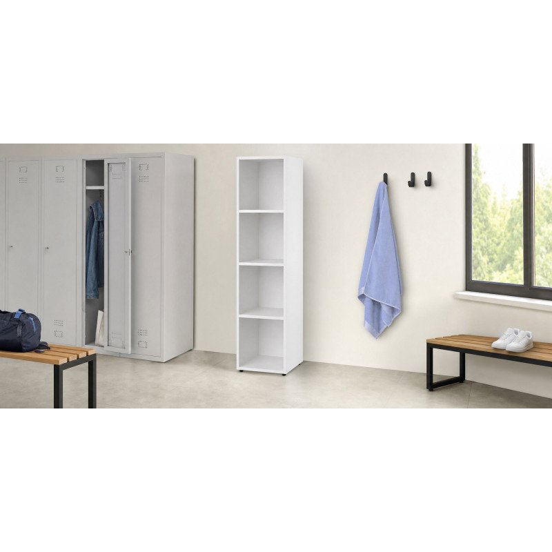 Casier de bureau Lockers Corps blanc vide à composer