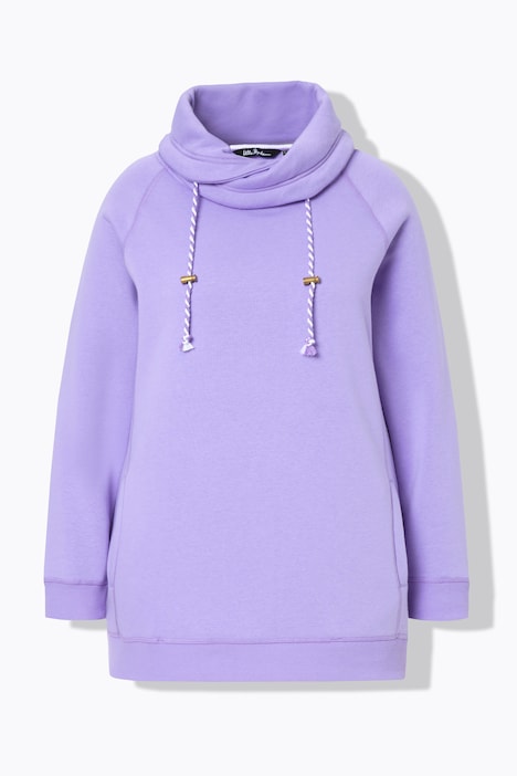 Sweatshirt, weiter Stehkragen, Taschen, Raglan-Langarm