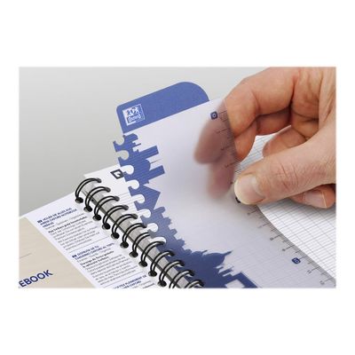 Oxford Office Essentials - Cahier à spirale A4 (21x29,7 cm) - 180 pages - grands carreaux (Seyes) - disponible dans différentes couleurs