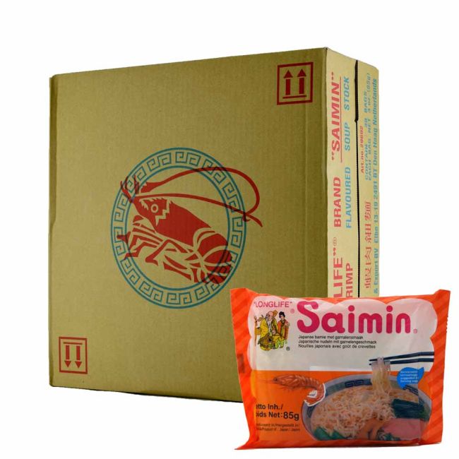 Long Life Saimin Instant Japanse Bami met Garnalensmaak 30x85g