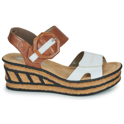 Rieker -  - Blanc / Marron
