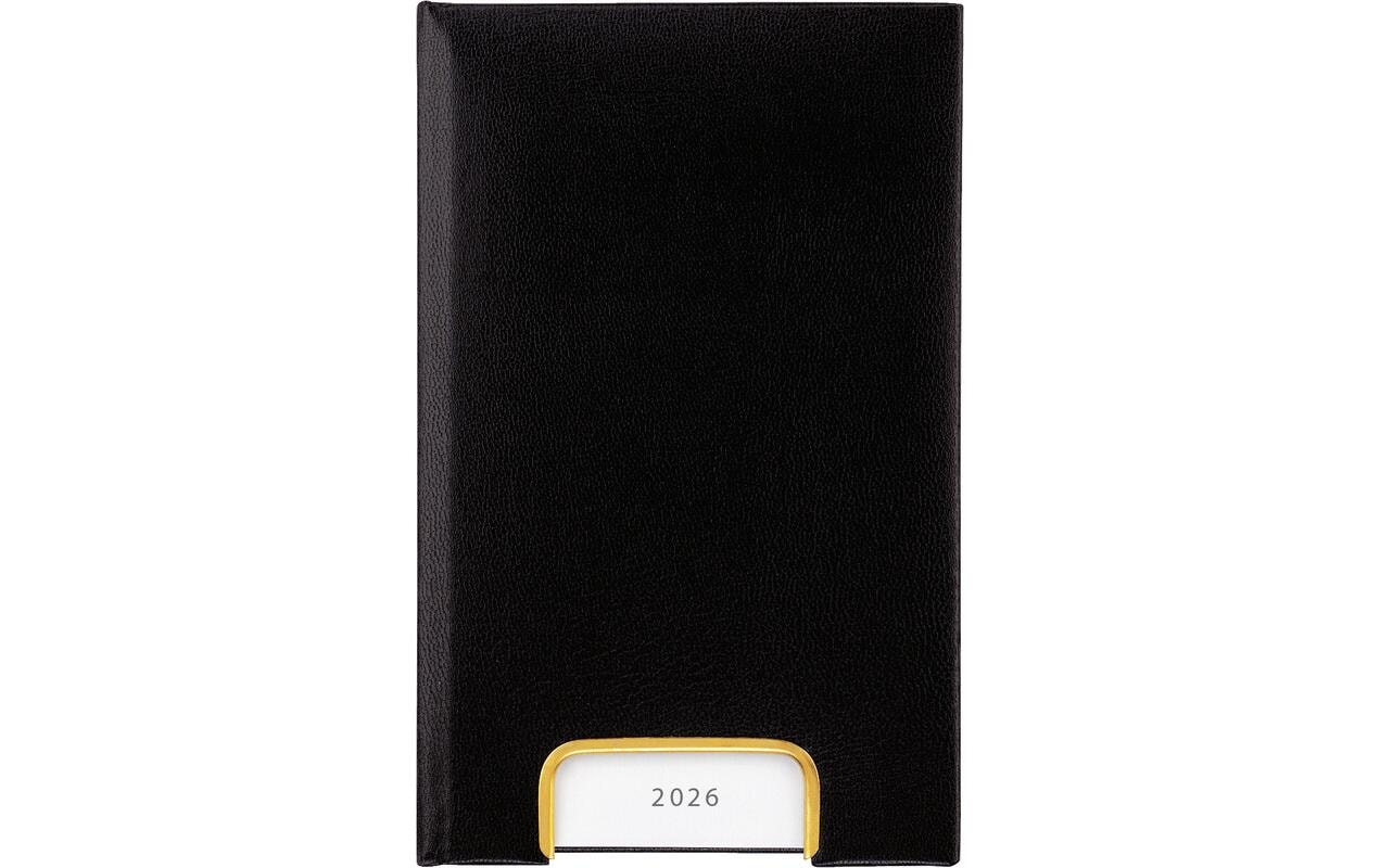 Geschäftsagenda Disponent Schwarz, 10.1 x 16 cmTaschenagenda 2026