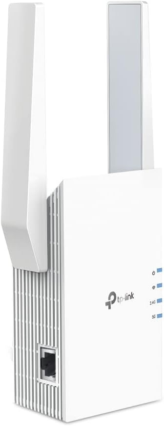 (2402 Mbit/s / 574 Mbit/s) Dualband Wi-Fi Extender AX3000 WLAN Repeater WiFi Verstärker 2.4/5GHz (RE705X) - Weiss