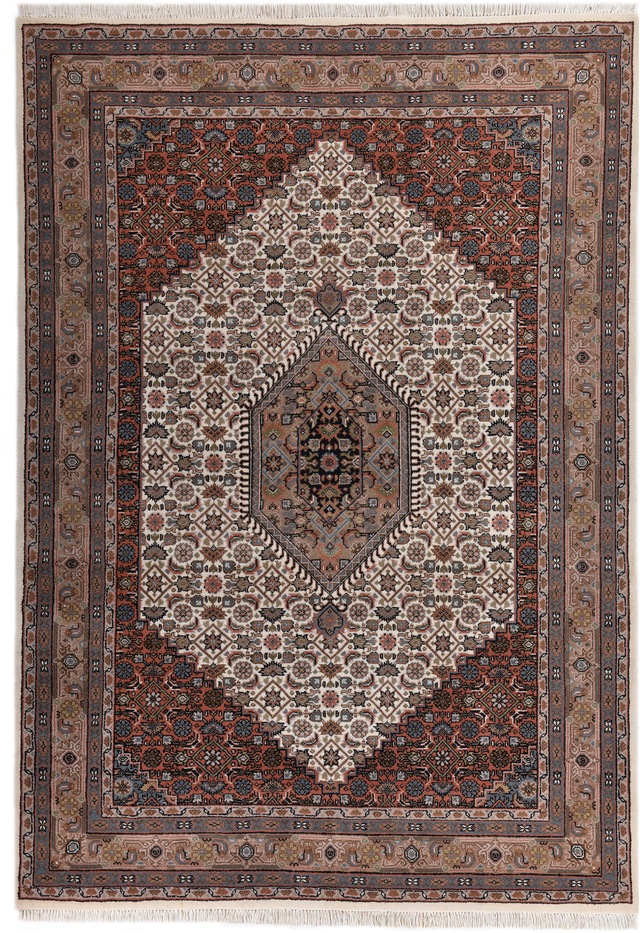 my home Orientteppich »BB Oriental« rechteckig 12 mm Höhe reine Wolle, handgeknüpft, orientalisches Design, mit Fransen