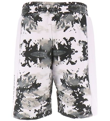 EA7 Sweatshorts - Weiß/Schwarz m. Camouflage