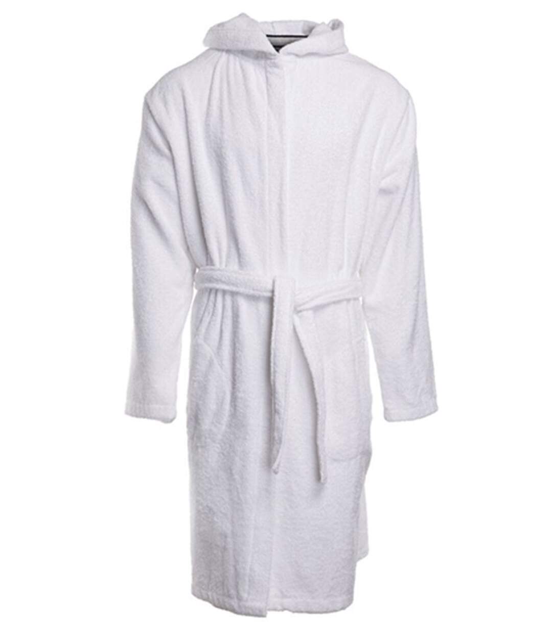 Peignoir de bain en éponge à capuche - Homme - PK845 - blanc
