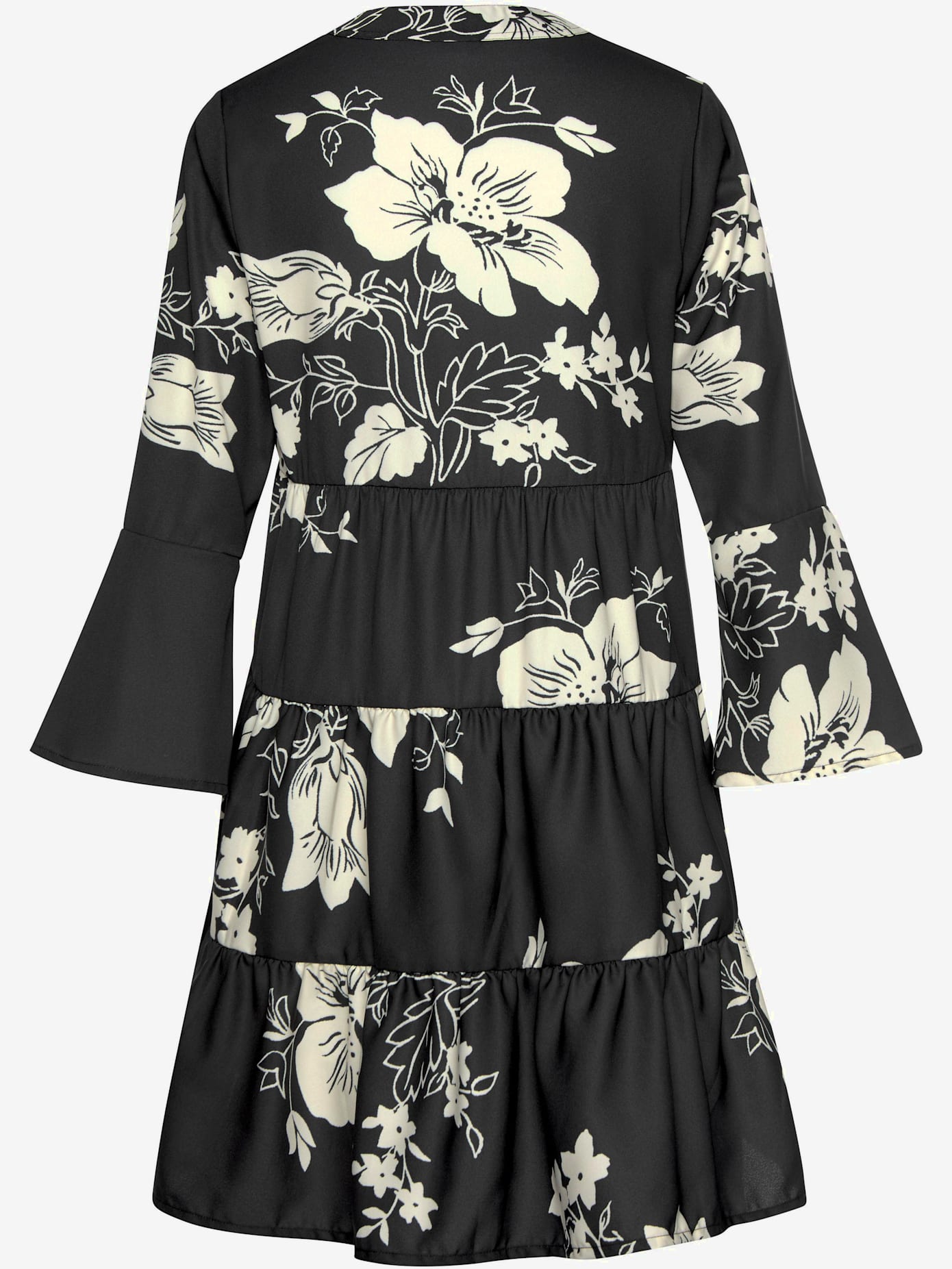 Robe chemisier robe tunique décontractée à col v