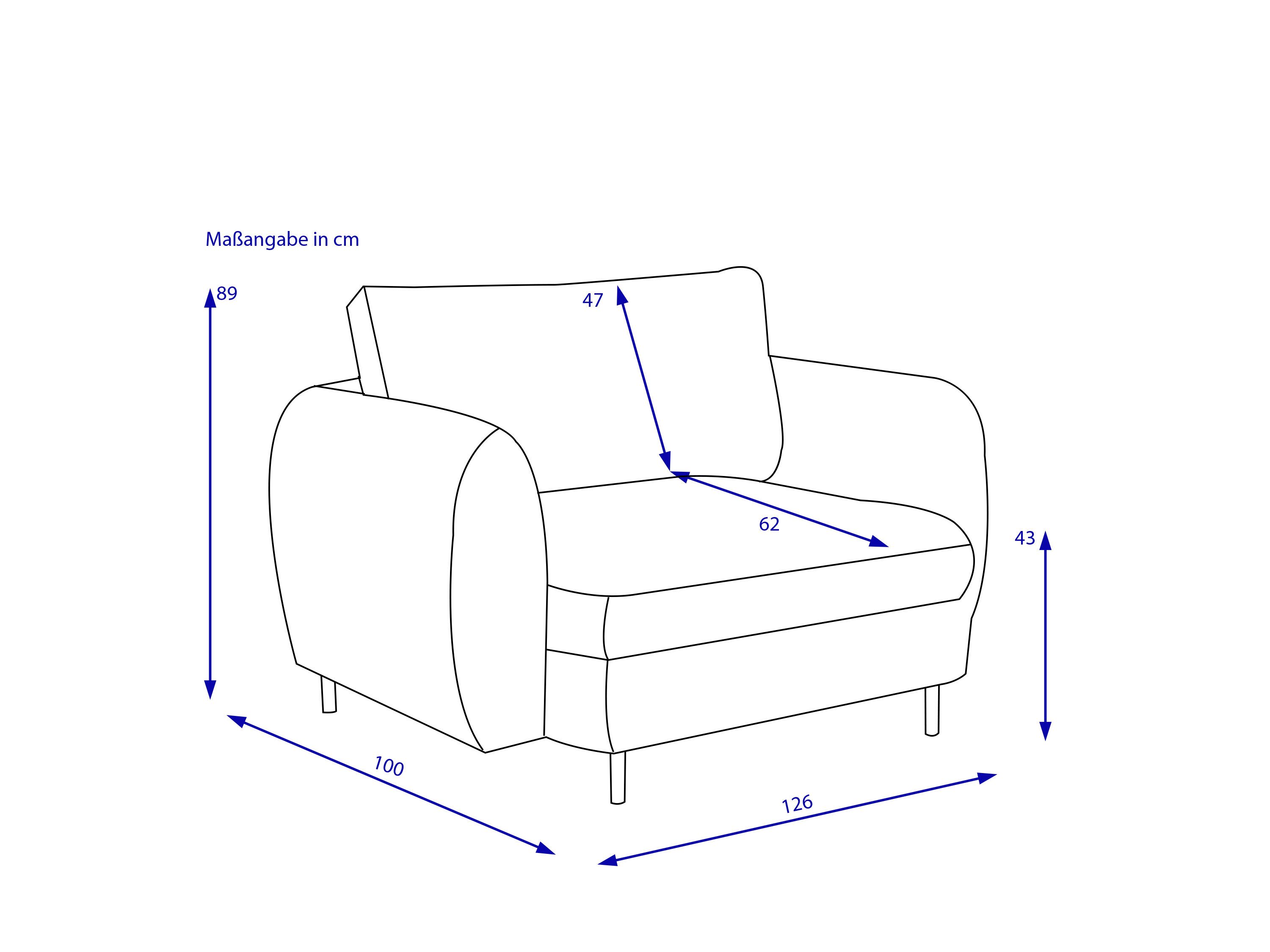 Loveseat ZEFERINO MARSALA 13 mint