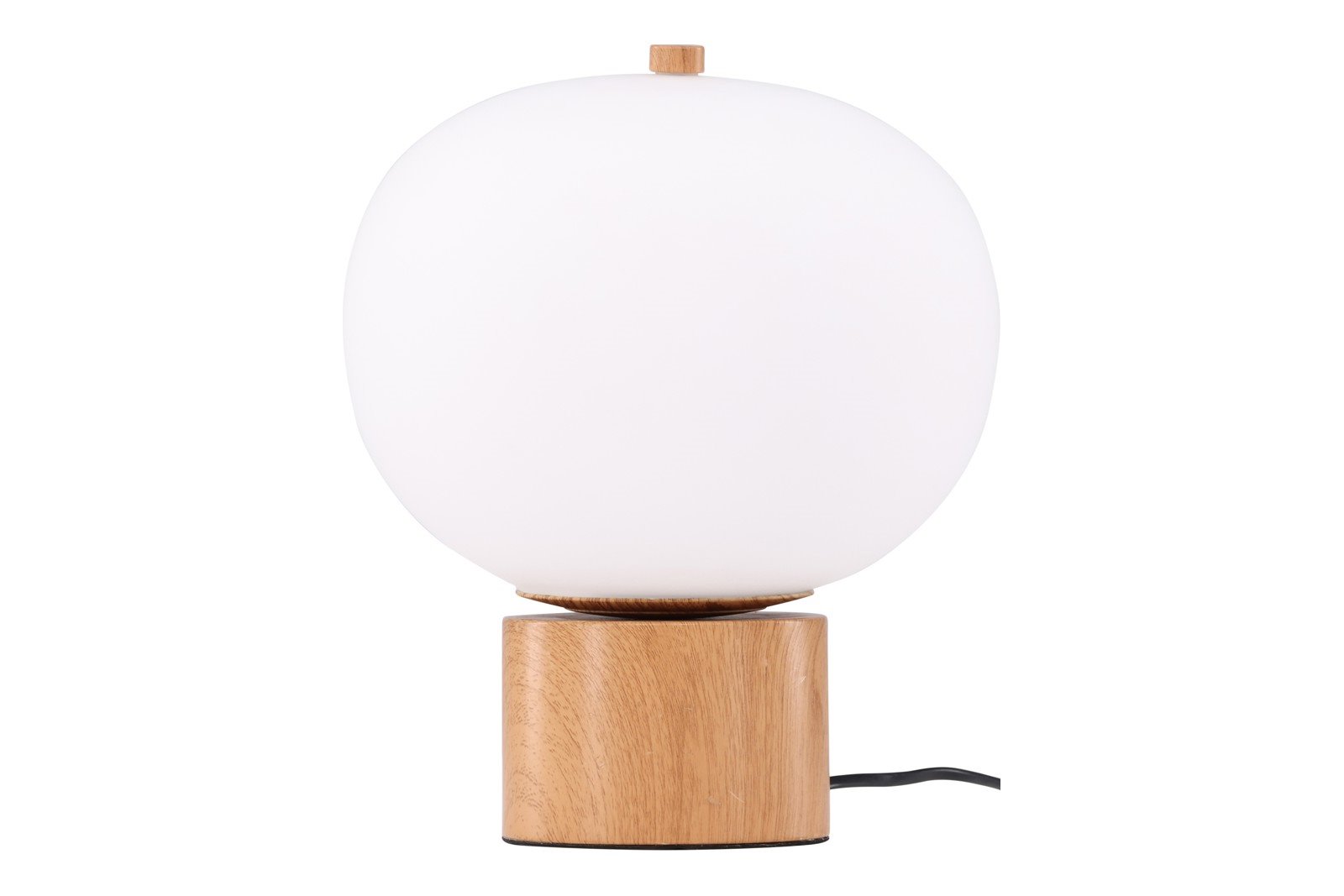 Cholet bordlampe Natur, hvit skjerm i glass