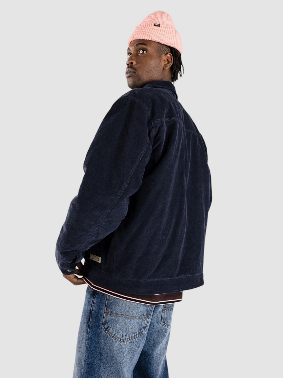 Element Parker Cord Jacket blue nights
