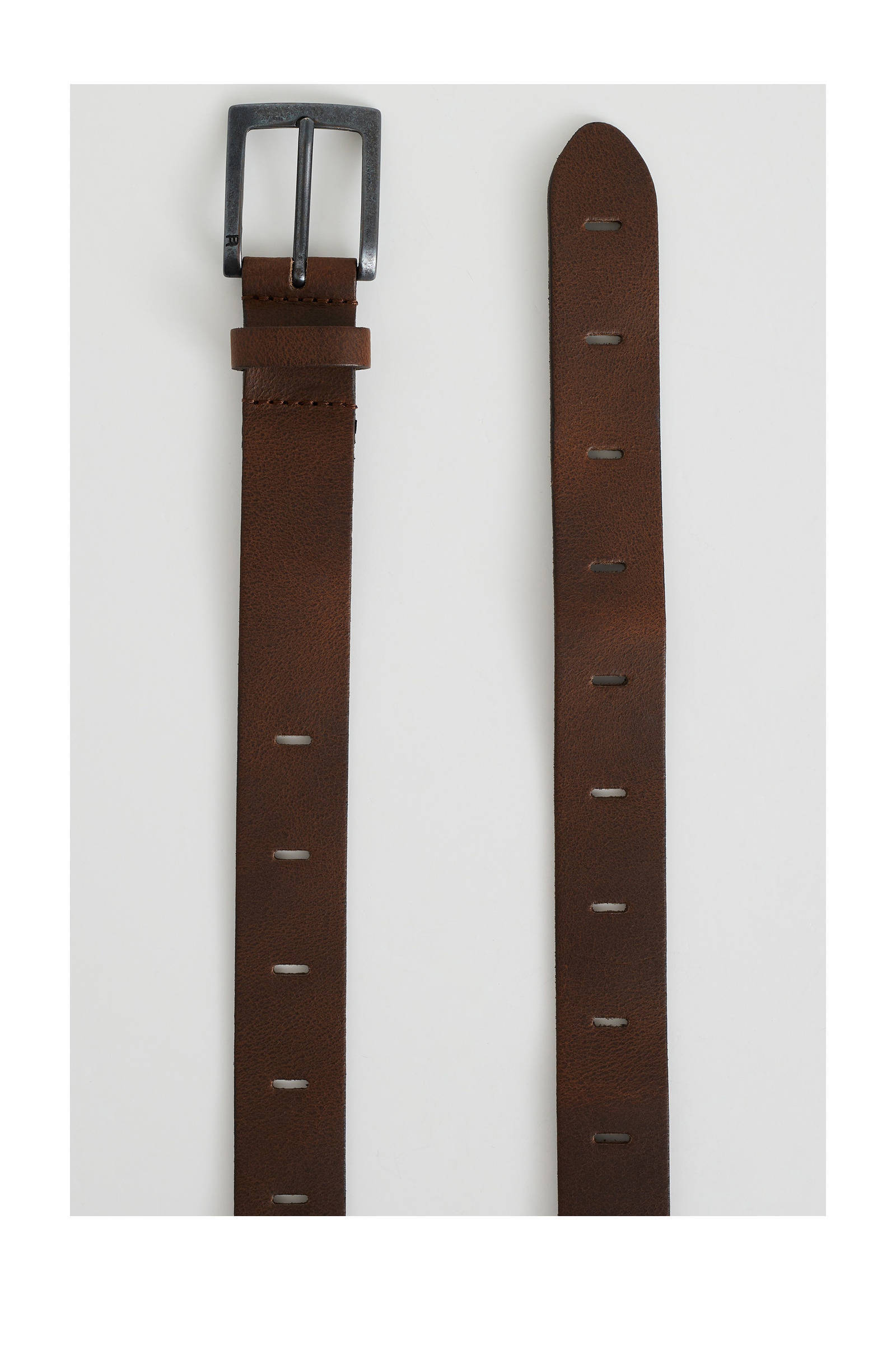 WE Fashion leren riem bruin
