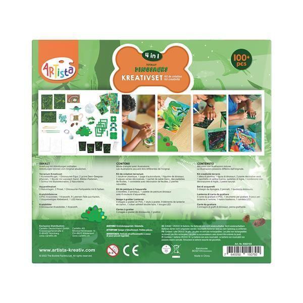 Artista Kreativset Dinosaurier 4in1