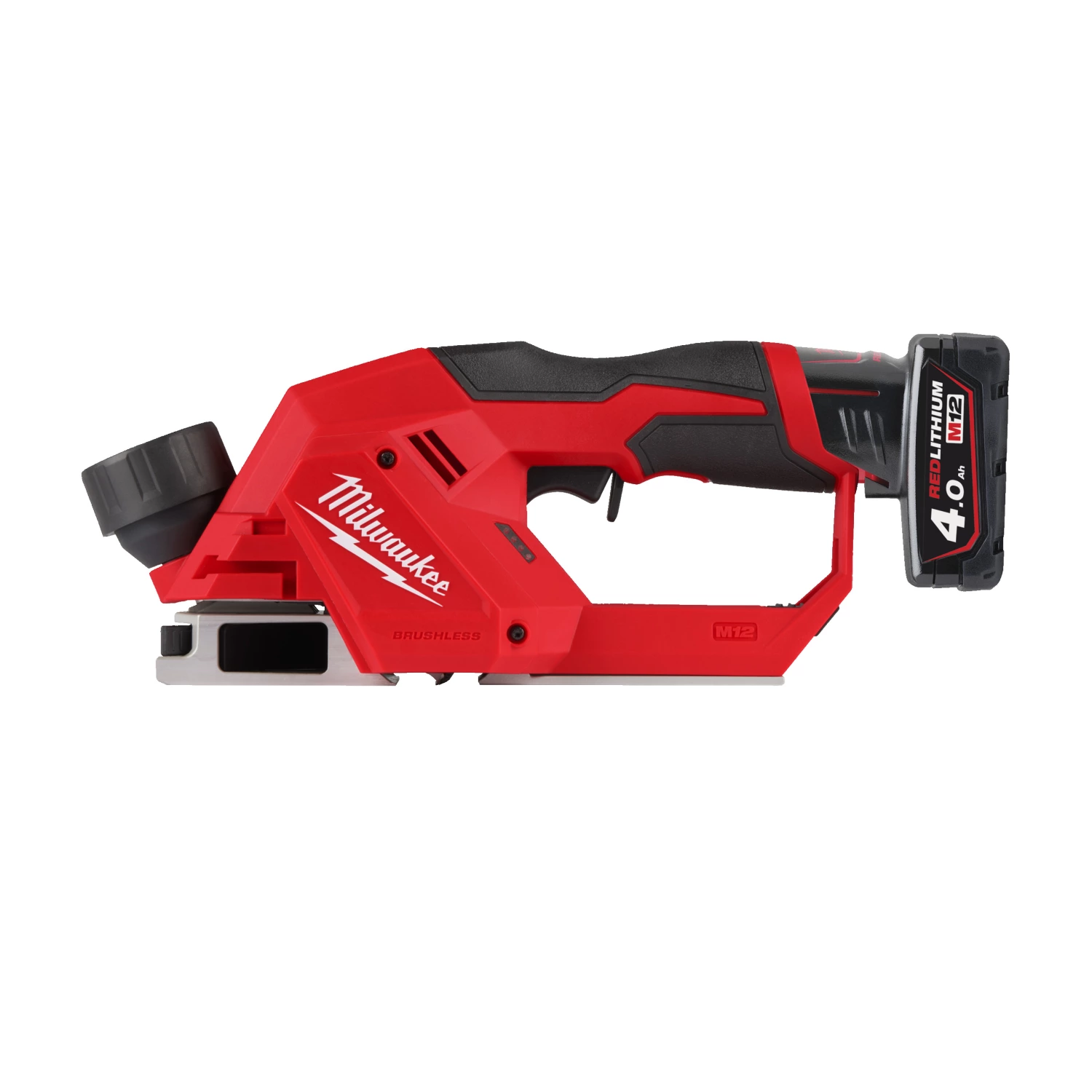 Milwaukee M12 BLP-402X koolborstelloze schaafmachine (2x 4.0 Ah Accu) in HD box - 12V