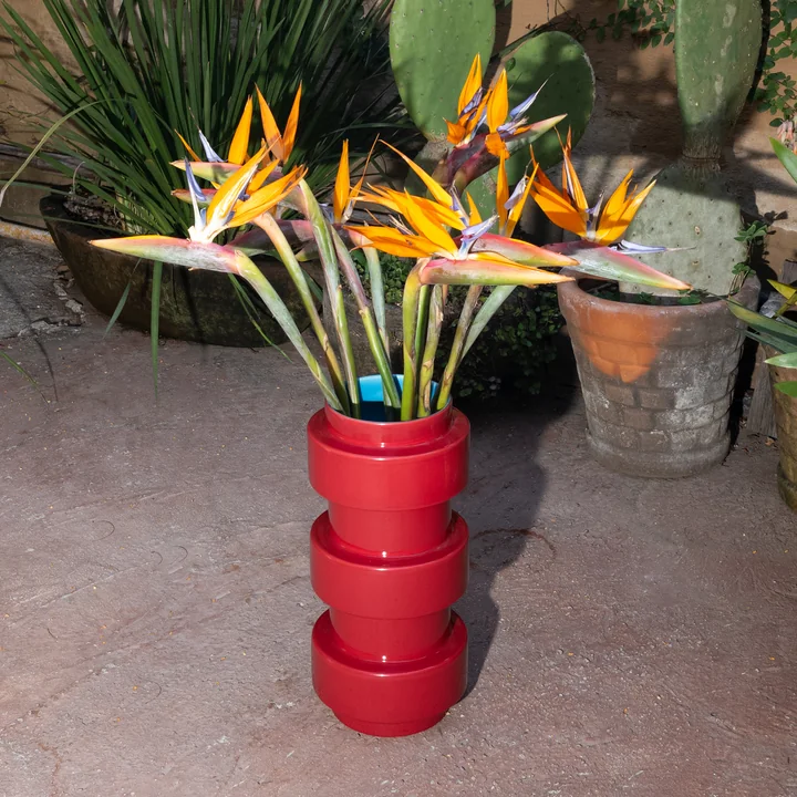 Acapulco Design - Los Floreros Vase, cenote, orange