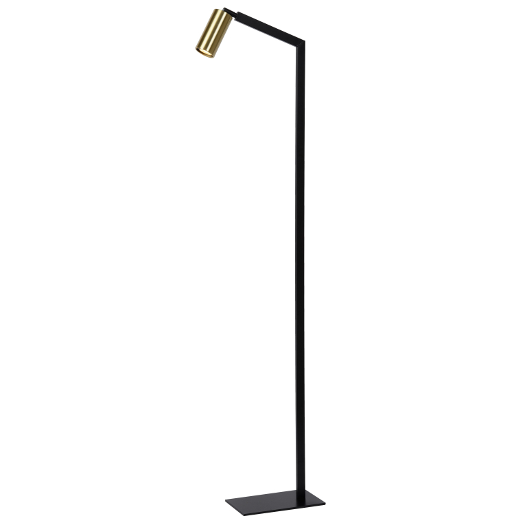 Lucide Sybil vloerlamp zwart/messing