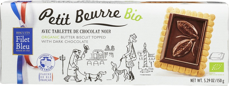 Filet Bleu Boterbiscuits Met Chocoladetopping Puur (150 gr)