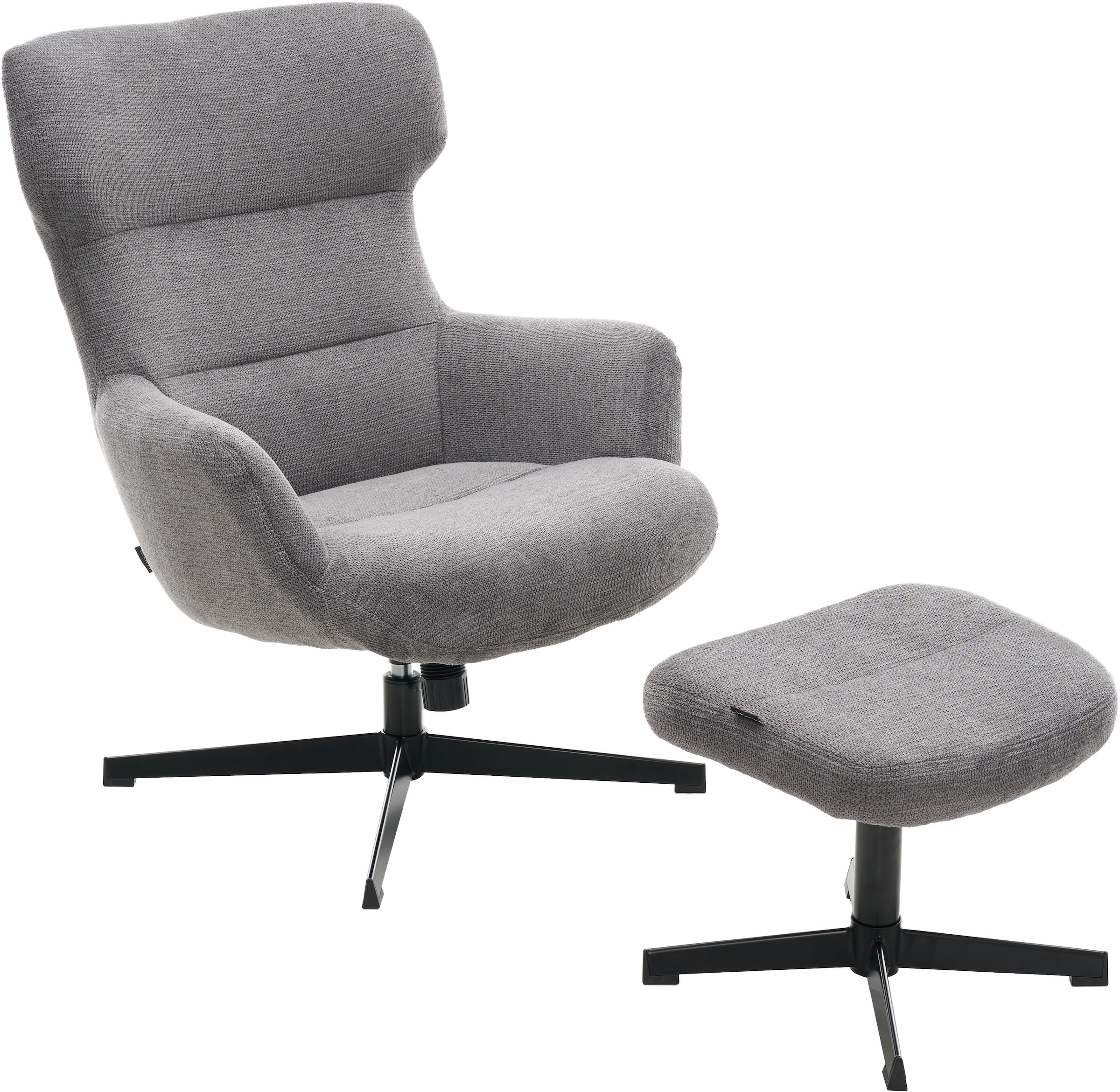 Home affaire Sessel »Clarah Relaxsessel, TV-Sessel mit Hocker« 360° Grad drehbar
