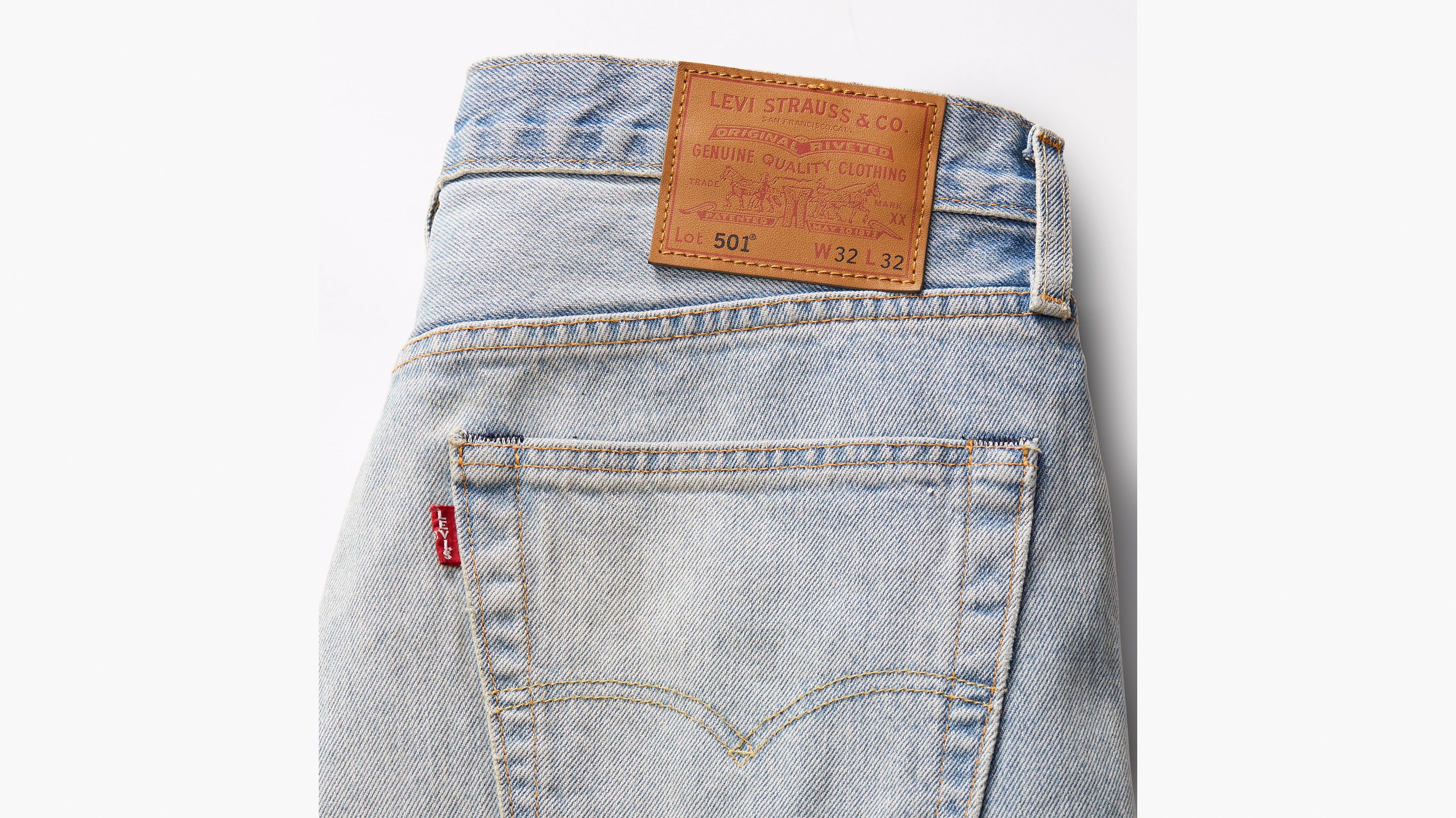 Jean 501® Levi's® Original - Marching Meadow Dx - Bleu