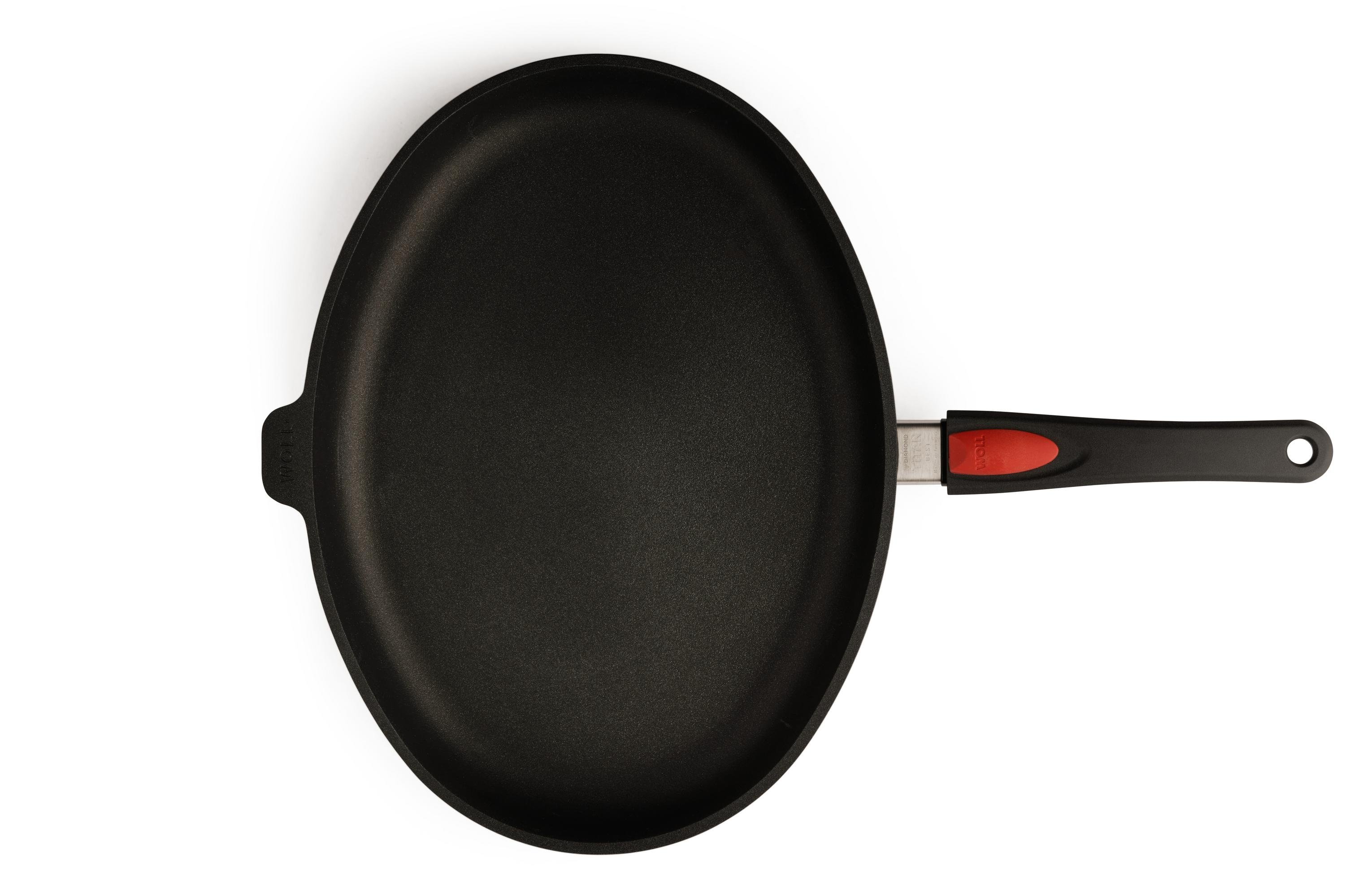 Titan Best Guss-Fischpfanne, oval - Größe: 38 x 28,4 cm