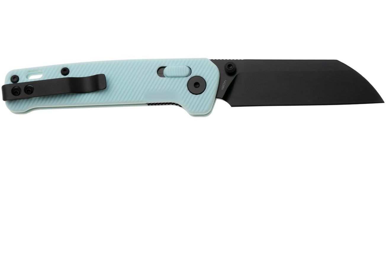 QSP Knife Penguin Glyde QS130GL-D2 PVD 14C28N, Ice Cream Blue FRN, zakmes
