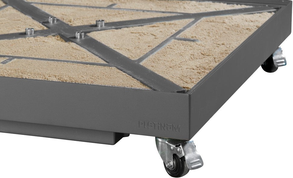 Platinum Outdoorable parasolvoet Ceramica antraciet 90 kg 81 x 81 x 15 cm