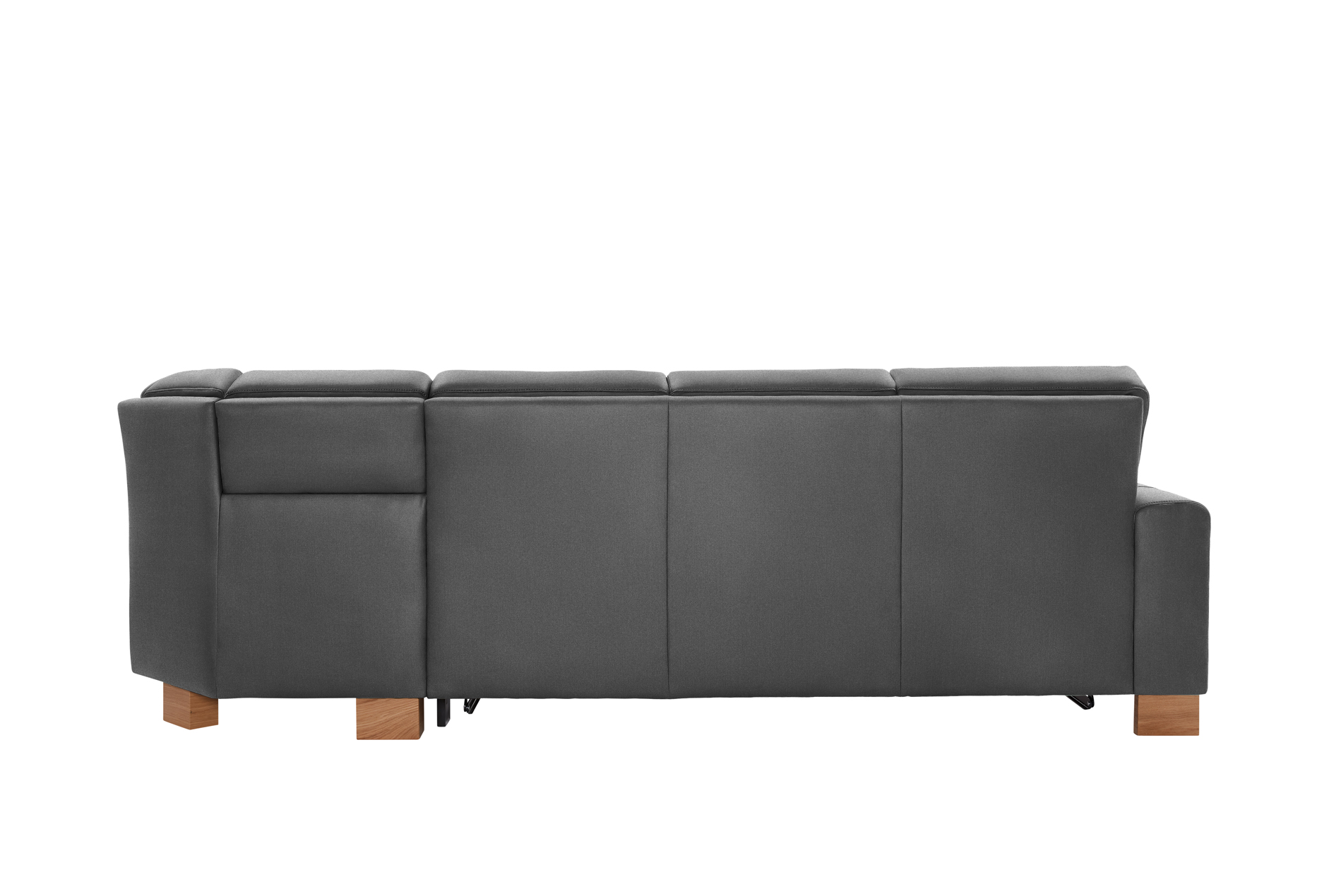 polsterpower Ecksofa - Miro grau - Basismodell - rechts
