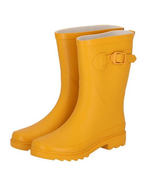 Xq Footwear Dames Regenlaars Riem Rubber Oker - Laarzen